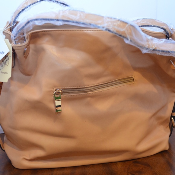 Last 1 NWT Handbag Purse Bag Shoulder Orange Woven - Picture 4 of 7